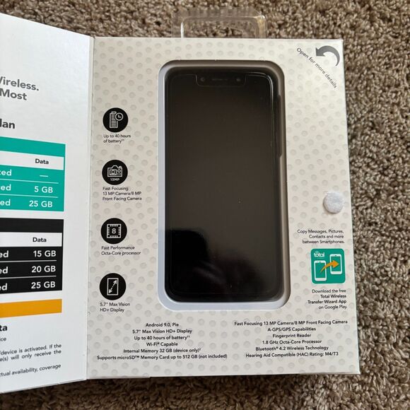 Motorola Moto G7 Optimo Smartphone Bundle Black 32GB TracFone GSM Unlocked 4G - Picture 1 of 7